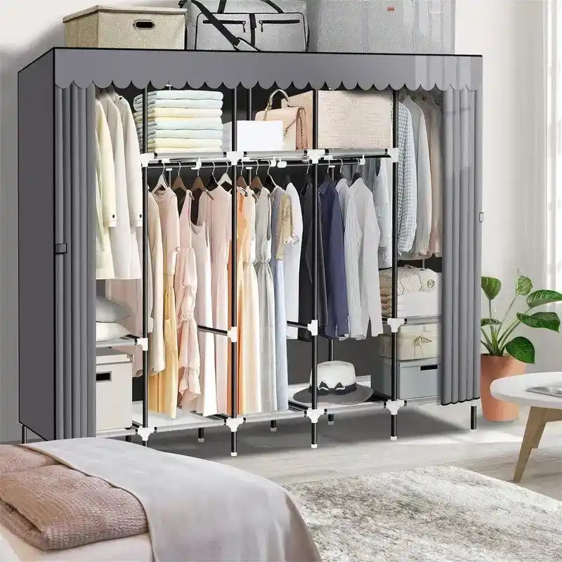 Armadio portatile per appendere i vestiti – 208 cm L x 45 cm P x 175 cm H