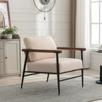 Sedia lounge pieghevole in pelliccia sintetica con cuscino