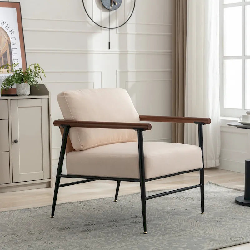 Sedia lounge pieghevole in pelliccia sintetica con cuscino