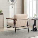 Sedia lounge pieghevole in pelliccia sintetica con cuscino