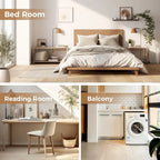 Sedia lounge pieghevole in pelliccia sintetica con cuscino