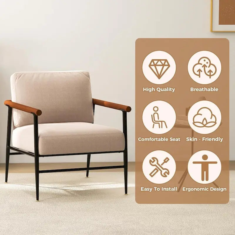 Sedia lounge pieghevole in pelliccia sintetica con cuscino