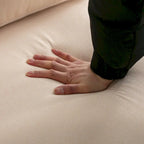Sedia lounge pieghevole in pelliccia sintetica con cuscino