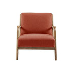 Poltrona Mid-Century con Seduta Imbottita e Struttura in Legno